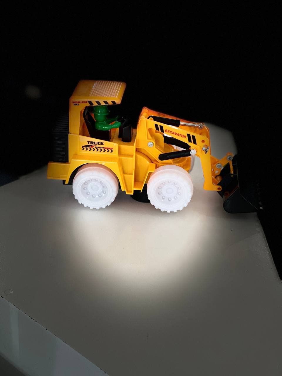Excavator toy truck battery operated Baby Shop